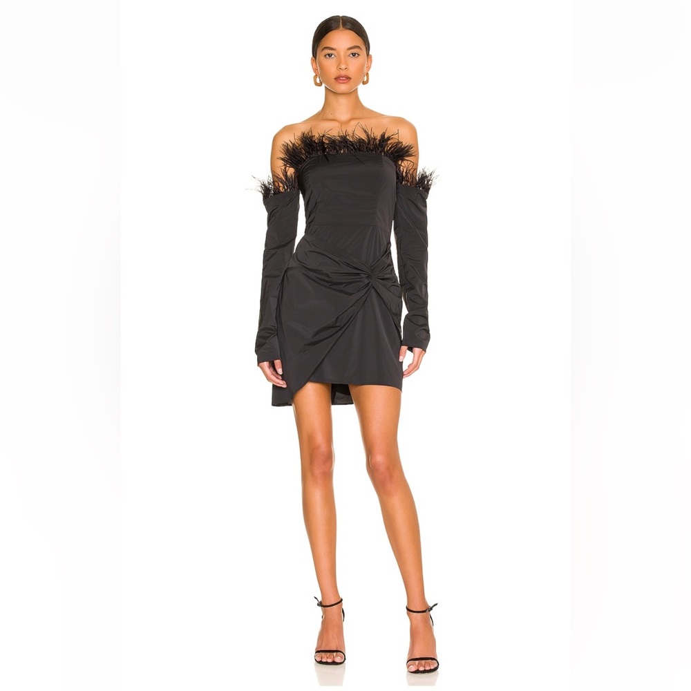 Marjorelle Feather Mini Dress